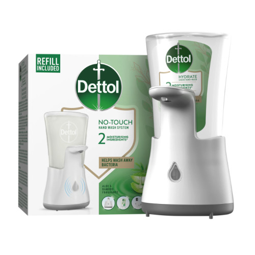 Бесконтактный дозатор мыла Dettol Soft on Skin Aloe Vera с мылом 250 мл